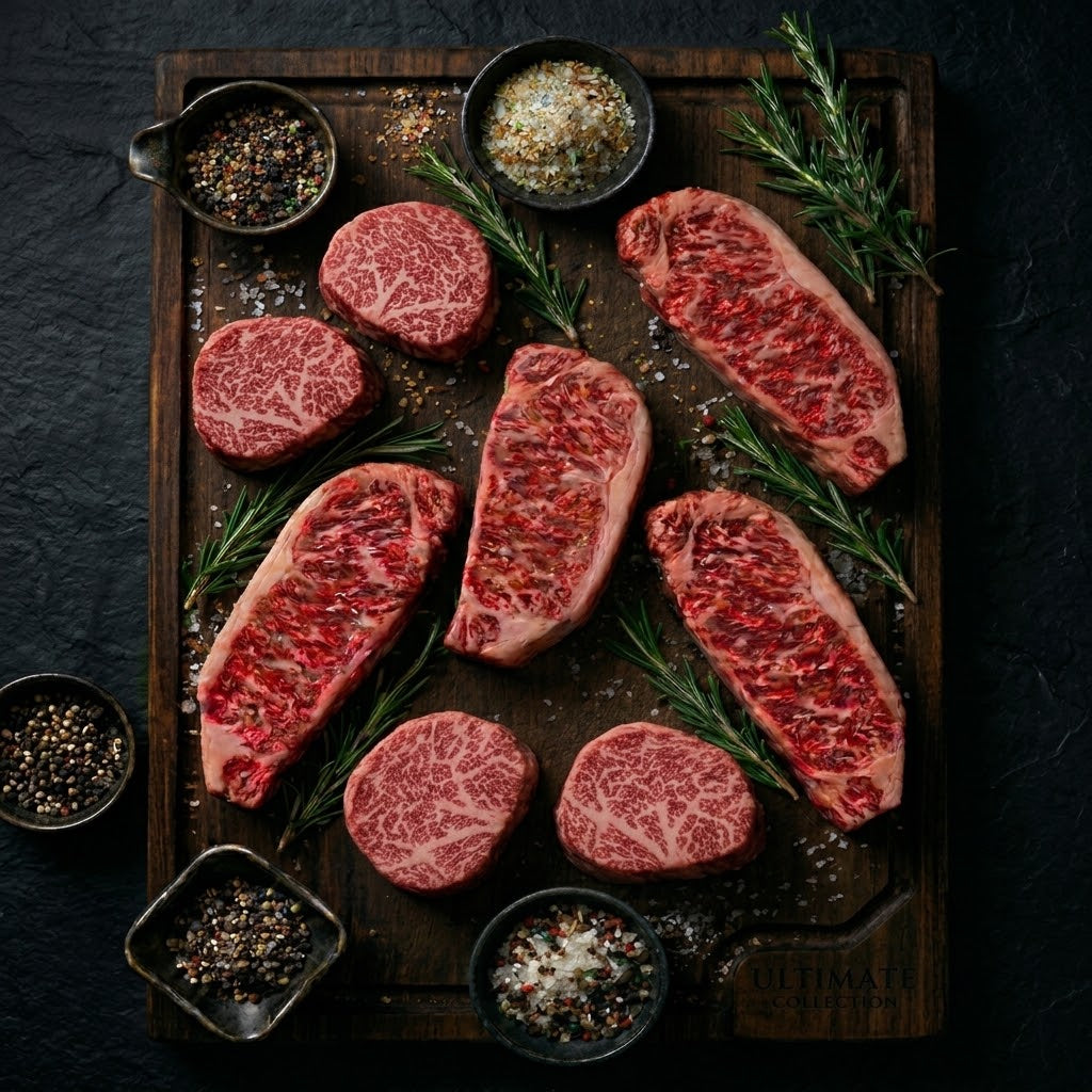 Pack #3: 4 Filets, 4 New Yorks, 1 Tri-tip & Ground Beef